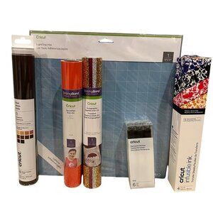Cricut Vinyl Infusible Ink Sport Flex Iron on  Light Grip Mat Markers Lot Gift